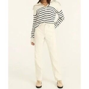 J.Crew NWT Slouchy Boyfriend Jean‎ Womens Size 25 Off White Denim Casual Pants